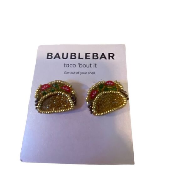 Baublebar Sparkly Taco Post Earrings. So Fun! - Picture 5 of 6